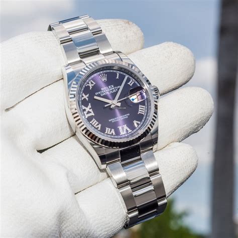 rolex datejust 31 purple dial|Datejust Rolex for sale.